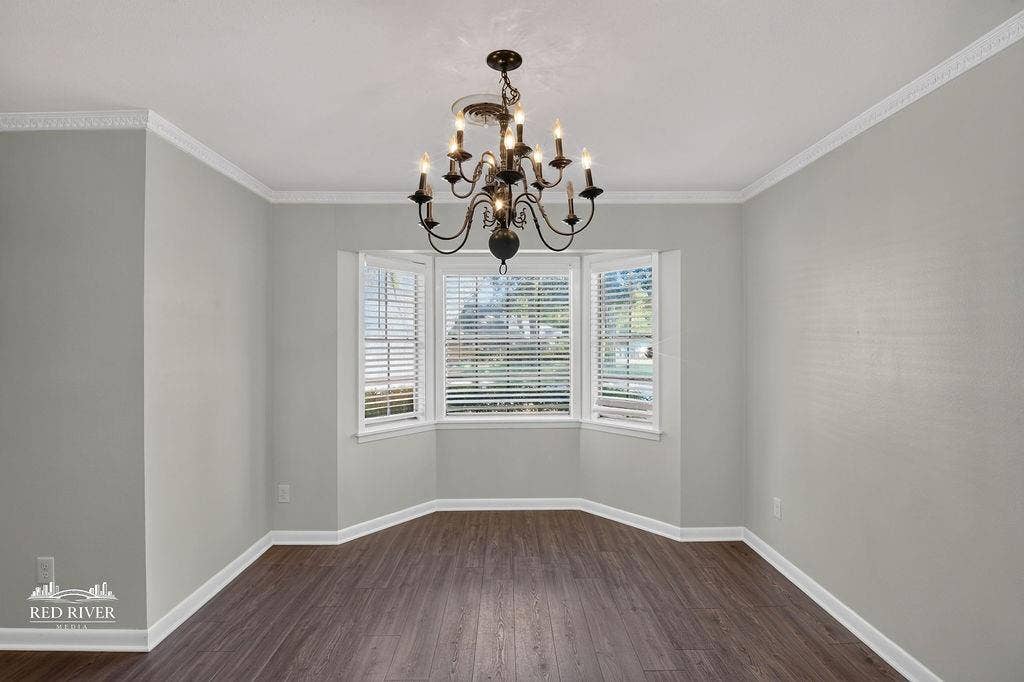 Beautiful dormer window highlighting a dining or sitting area