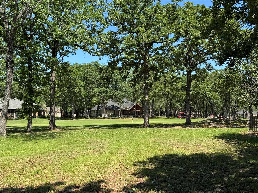 129 Pinnacle Club Drive, Mabank, TX 75156 Back of lot off golf course with mature trees.