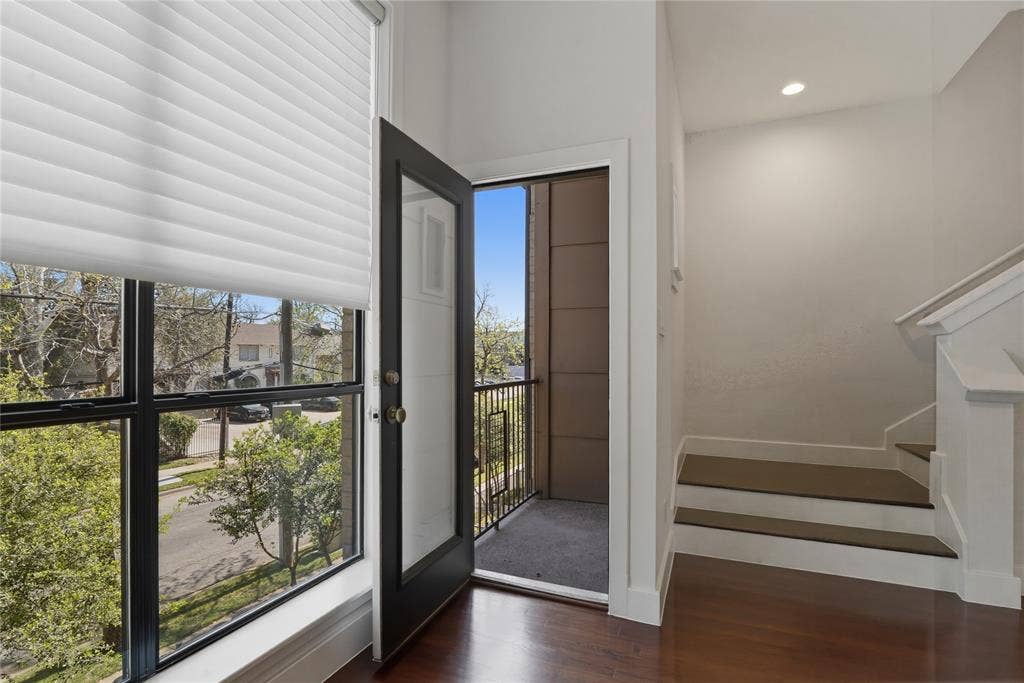 4211 Rawlins Street, #530, Dallas, TX 75219 Balcony off of the 2nd Floor Living Room