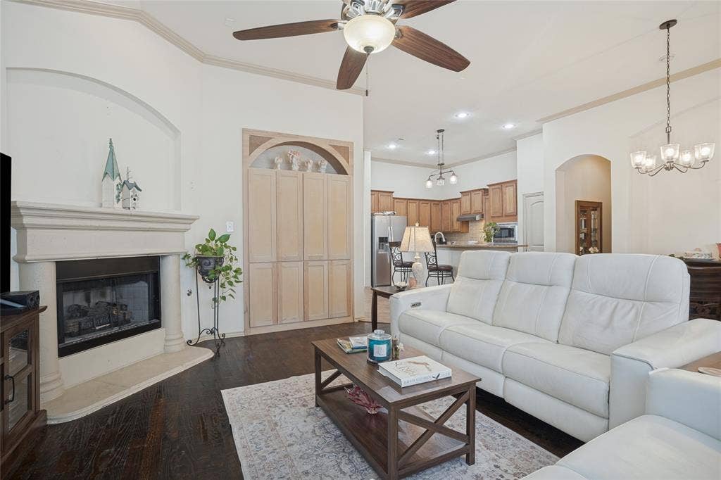 The perfect space to relax, unwind, and enjoy a warm fire.