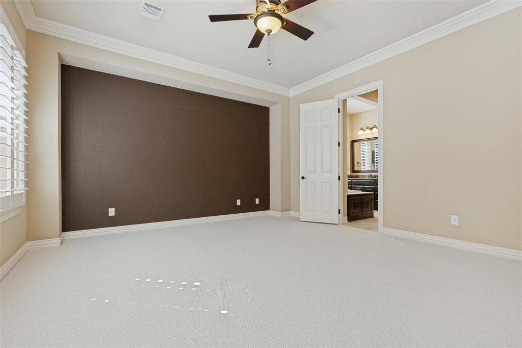 spacious primary suite