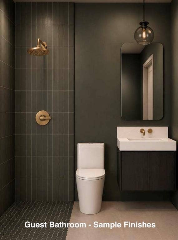 1333 Amos Street, Dallas, TX 75212 1st Level Guest Bathroom - Sample Finishes