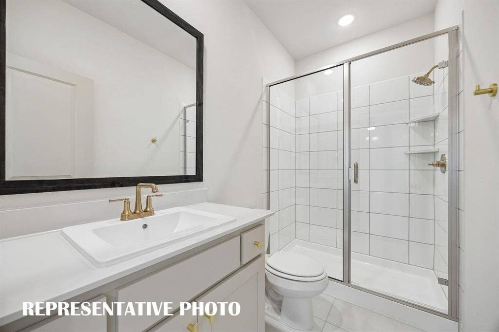 Guests will feel right at home in either of the beautifully finished guest baths in our our Remy floor plan.  REPRESENTATIVE PHOTO