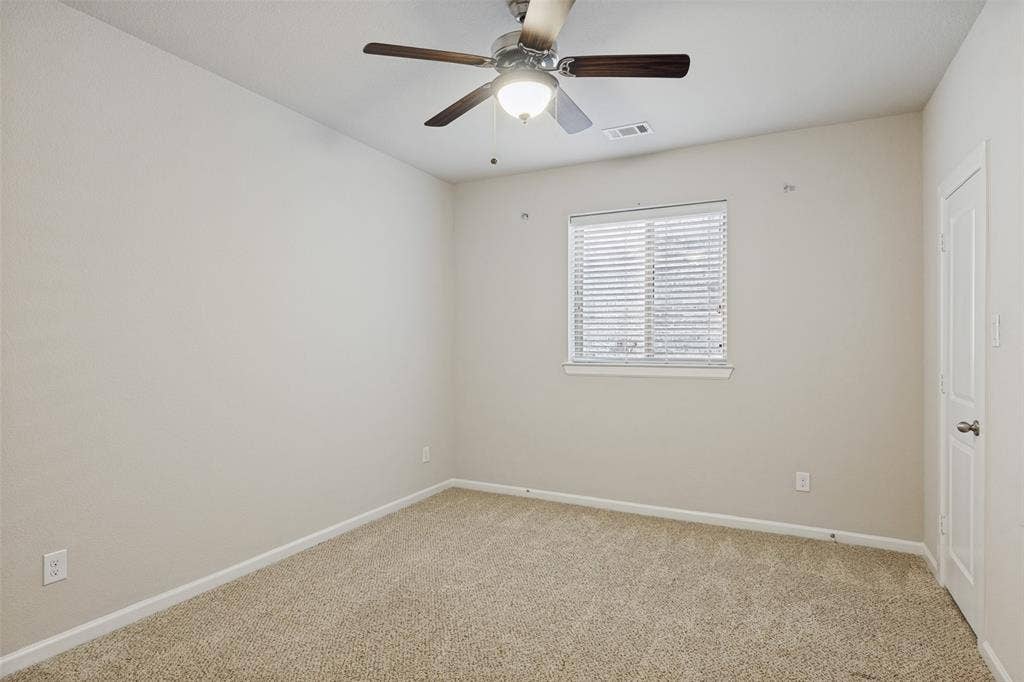 Ceiling fan and walk-in closet