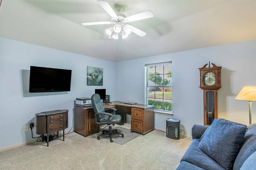 120 Crestbrook Court, Midlothian, TX 76065 Fourth bedroom is being used as an office