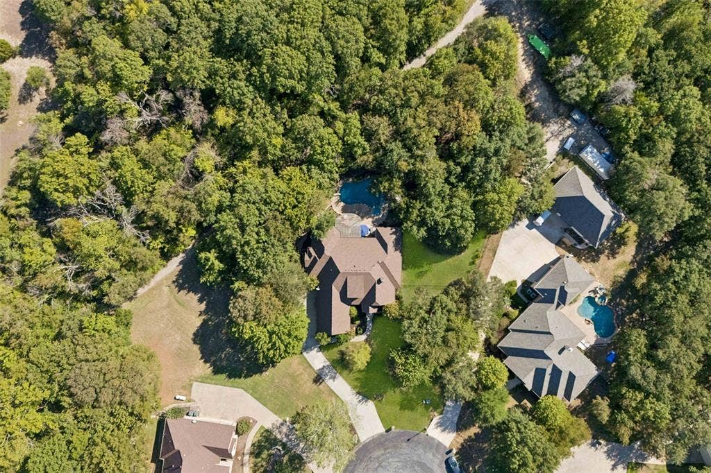 A bird's eye view of this amazing property