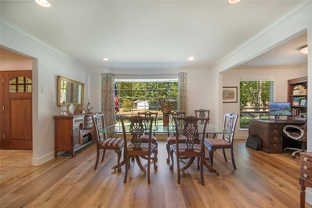 4074 Cedar Bayou Drive, Dallas, TX 75244 Recessed lighting, wood-finish flooring, and crown molding