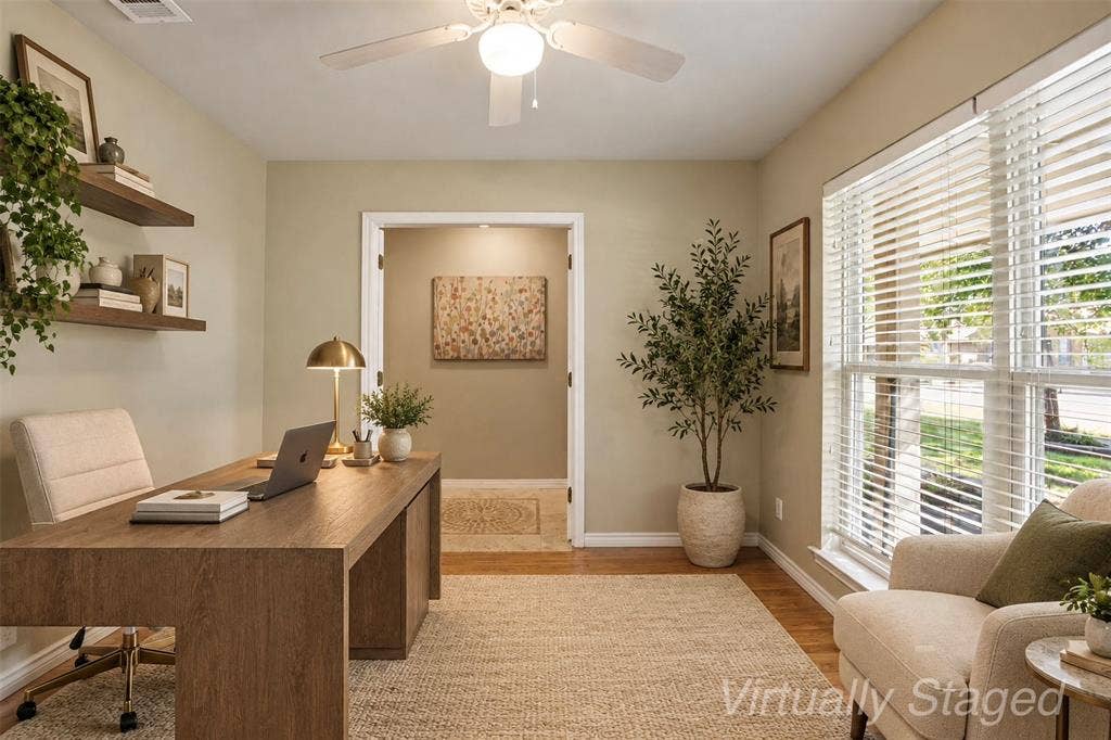1920 Big Sky Drive, Lewisville, TX 75077 A second virtually staged perspective showing how easily this space can become an inspiring home office.