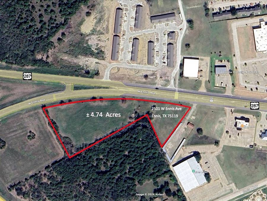 Property photo for TBD 4.74 acres W Ennis Avenue, Ennis, TX