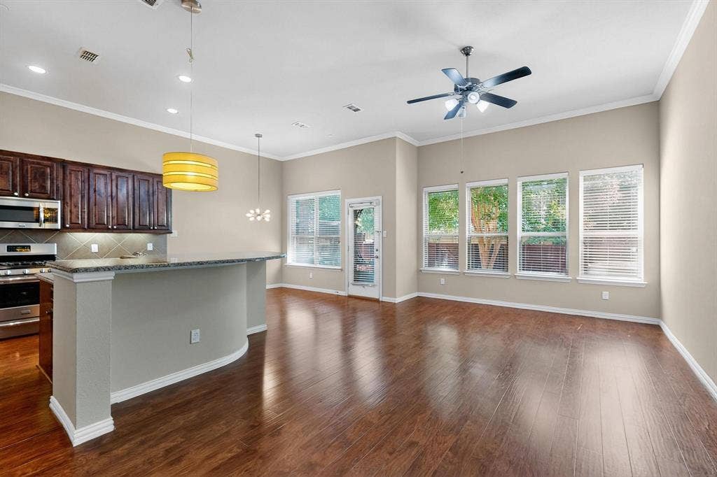 Living Area and Dining Area near Kitchen