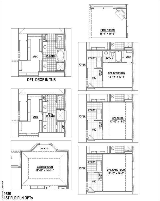 Floor plan options