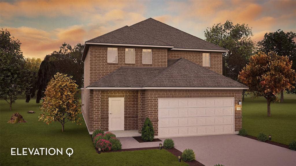 821 Whitmore Drive, Princeton, TX 75071 Brick veneer exterior with a two-car garage