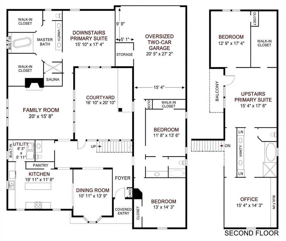 6423 Ridgemont Drive, Dallas, TX 75214 Floor plan