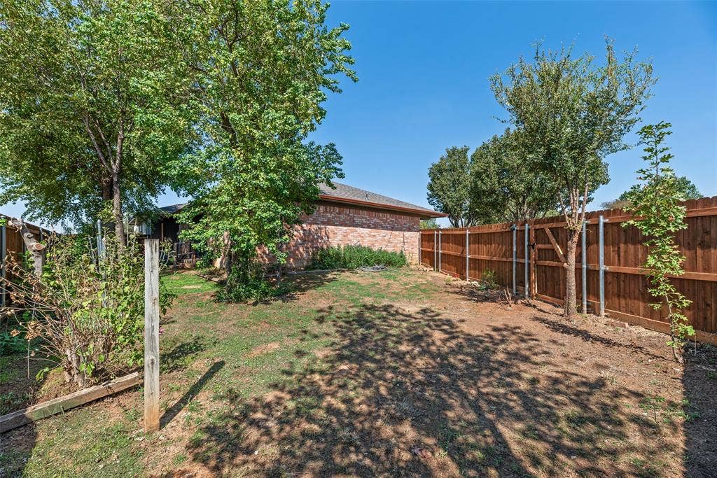 Another view of private backyard