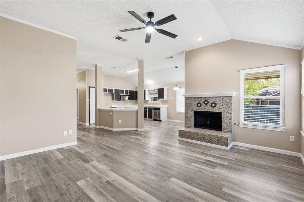 1301 Mill Wood Lane, Garland, TX 75040 KITCHEN OPENS TO FAMILY ROOM