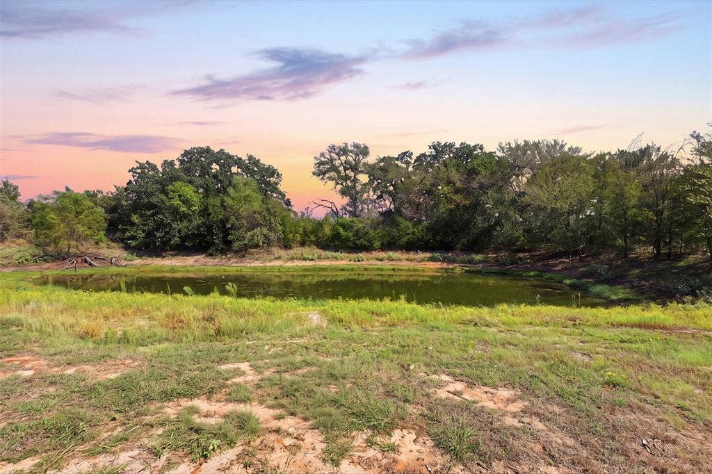 stocked fishing pond at back of the property