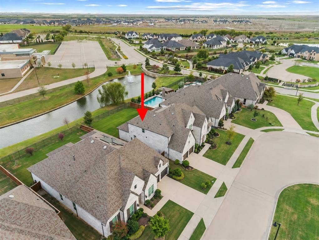 2628 Camden Court, Celina, TX 75009 Oversized lot backs up to fountain pond.