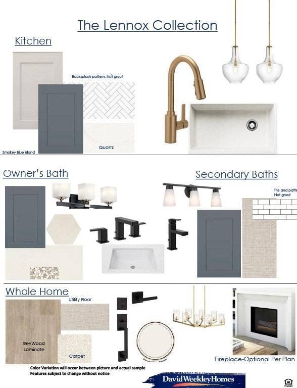 14541 Walsh Avenue, Fort Worth, TX 76008 Design Selections Document. Presenting material and finish choices for the property