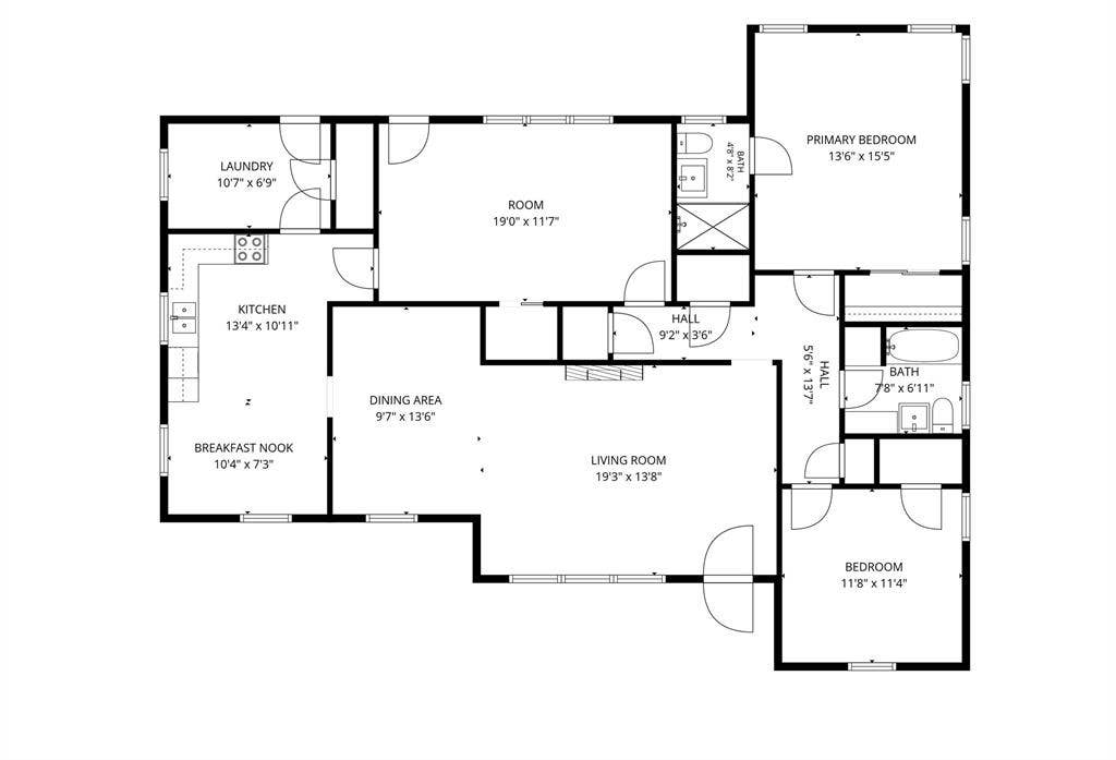 1803 S 15th Street, Temple, TX 76504 Breezeway adjoins the laundry room and garage.