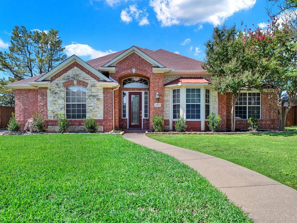 This one-story home offers four bedrooms, three full baths, and new landscaping, with neighbors on only one side and none behind or to the left. Enjoy a little extra breathing room as you return home from an evening stroll.