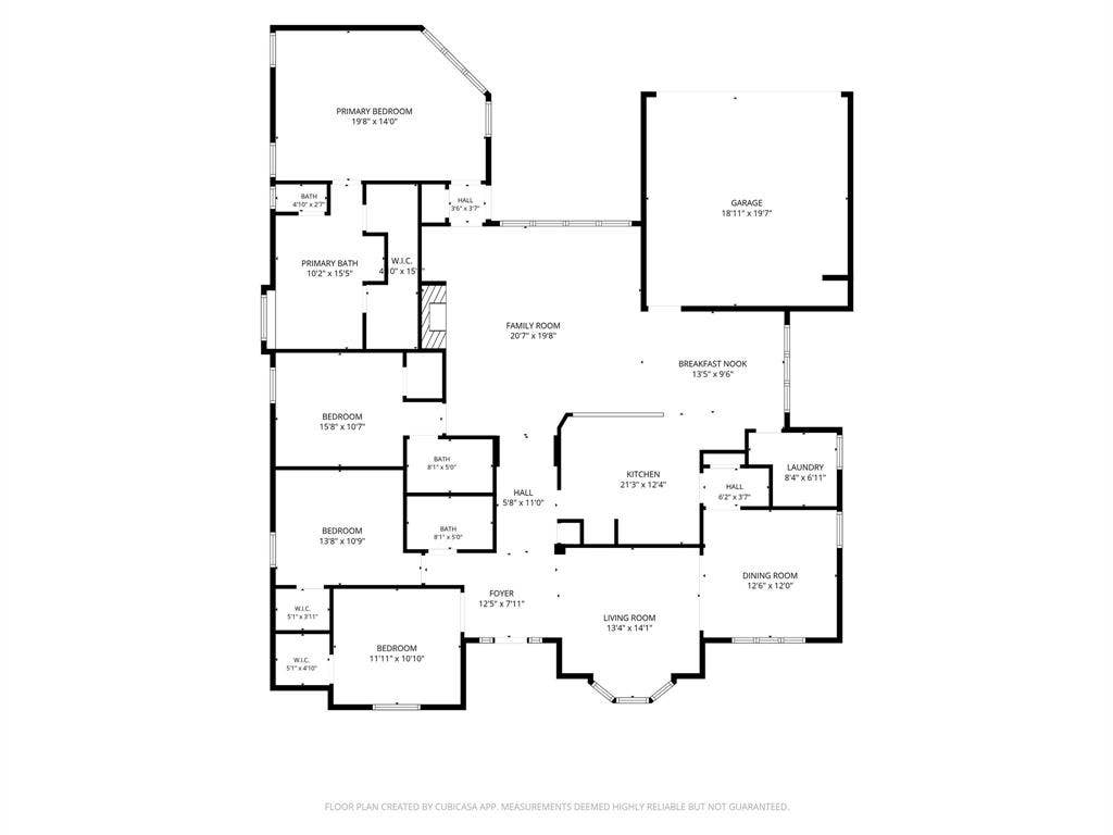 This one-story layout places the primary suite apart from three secondary bedrooms, with two living areas and separate dining spaces offering room for togetherness and privacy. Host dinner in the dining room, gather afterward in the family room, then retreat to your own quiet corner.