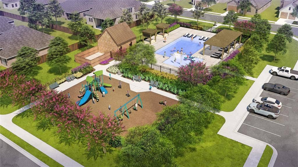 1006 Angel Street, Josephine, TX 75173 Artistic Rendering of Morgan Farms Park and Community Pool