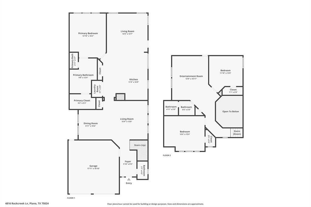 4816 Rockcreek Lane, Plano, TX 75024 Floor plan