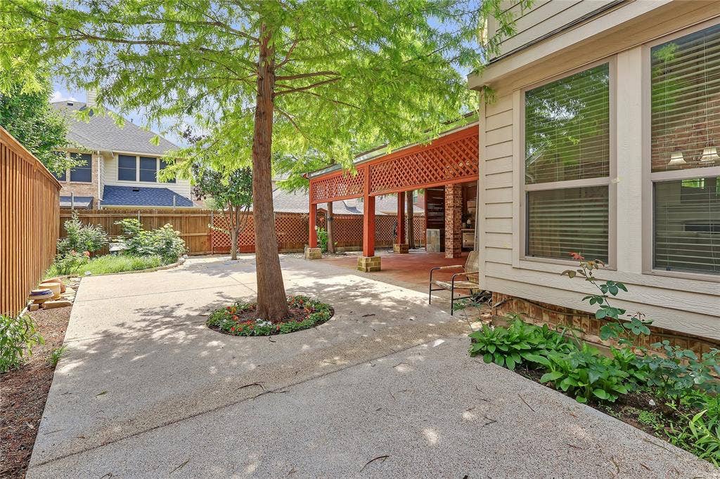 8730 Isaac Street, Plano, TX 75024 Fenced backyard featuring a patio area