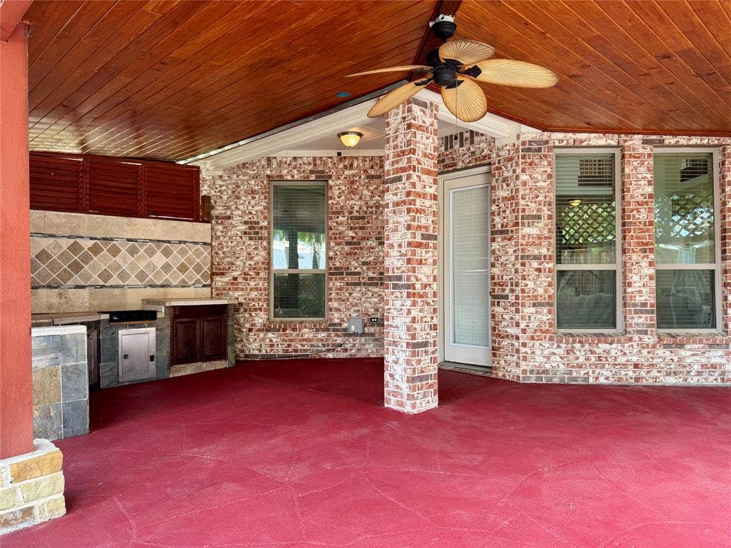 8730 Isaac Street, Plano, TX 75024 View of patio / terrace with ceiling fan