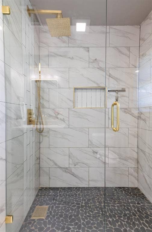 Full bath with walk-in shower.