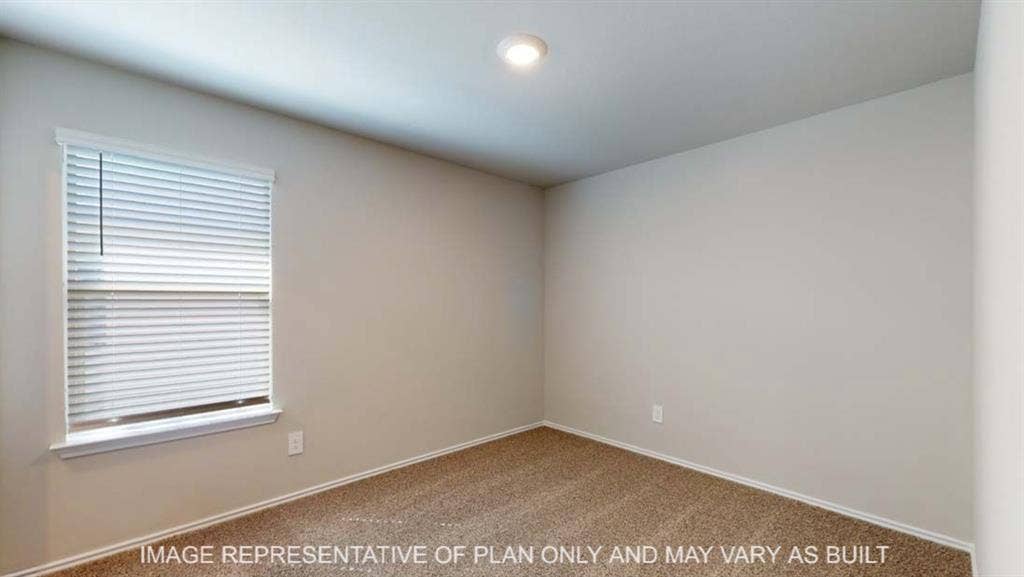 10412 Altair Drive, Waco, TX 76708 Recessed ceiling lighting, neutral tone carpeting, window with blinds, and light-colored walls