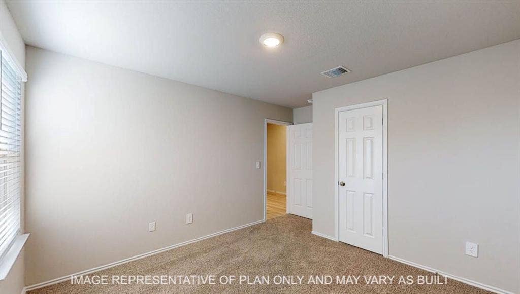 10405 Altair Drive, Waco, TX 76708 Carpeted flooring, recessed ceiling lighting, light gray wall paint, and white trim