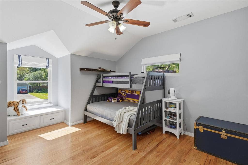 3712 Brighton Road, Fort Worth, TX 76109 Second upstairs bedroom with dual walk in closets, and reading nook.