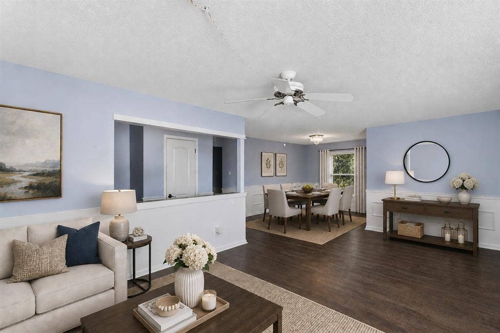 6032 Westridge Lane, #212, Fort Worth, TX 76116 Open Living Floor Plan—Virtually Staged