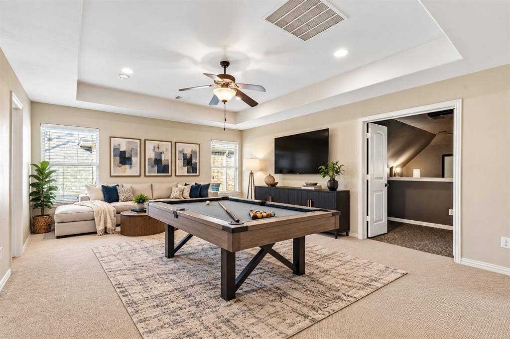 Game Room—Virtually Staged
