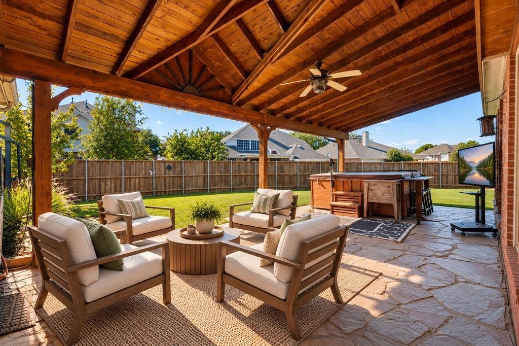 8410 Lexington Court, Rowlett, TX 75089 Patio—Virtually Staged