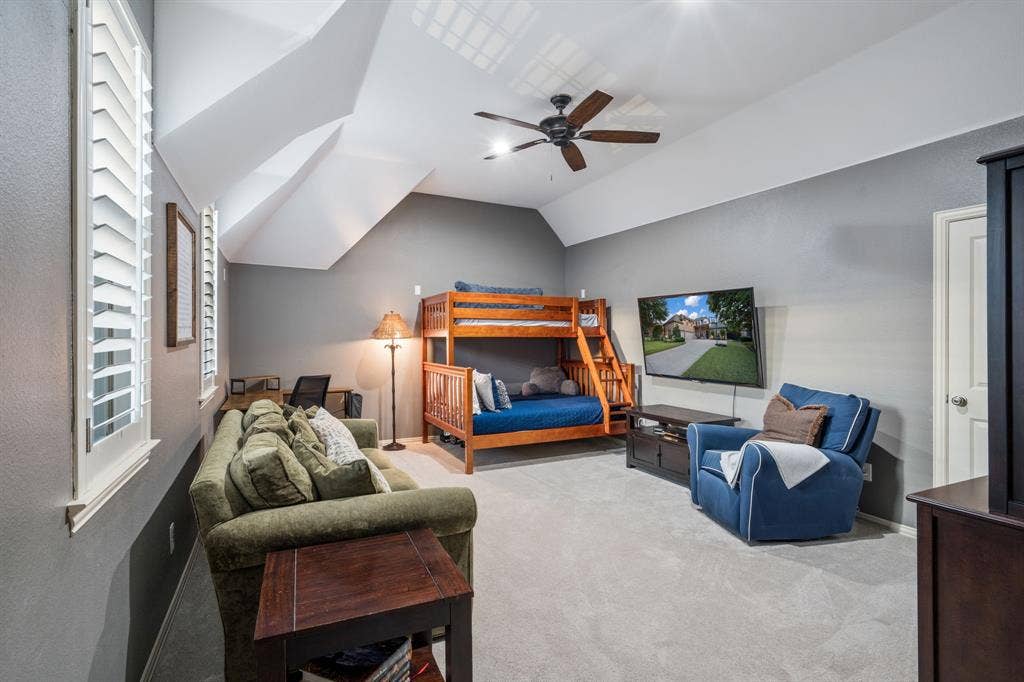 Flex Space converted to 5th bedroom could also be a game room or second family room, very lare, with nice storage area behind.