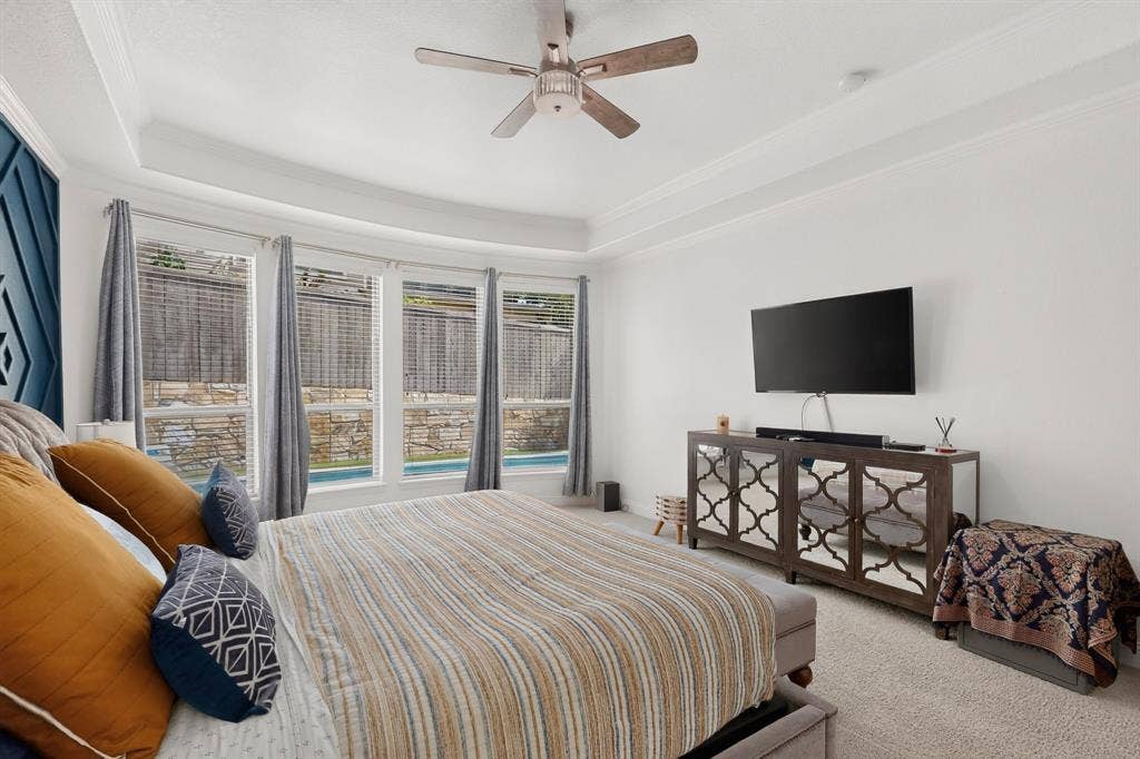 1494 Willingham Drive, Allen, TX 75013 Tray ceiling with recessed lighting