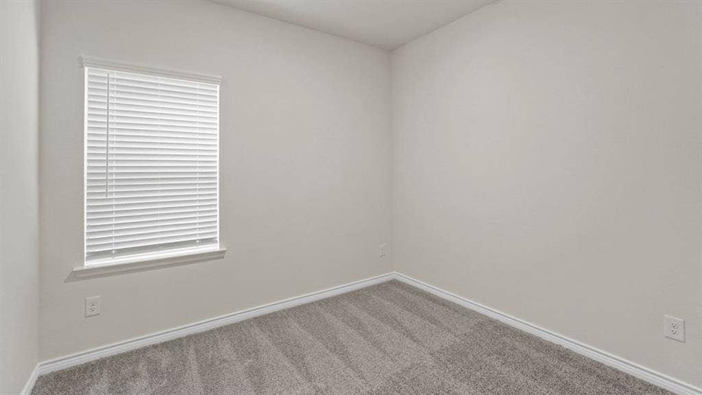 750 Hart Leaf Lane, Lavon, TX 75166 Neutral-toned interior room featuring light gray walls, plush gray carpeting, and white trim