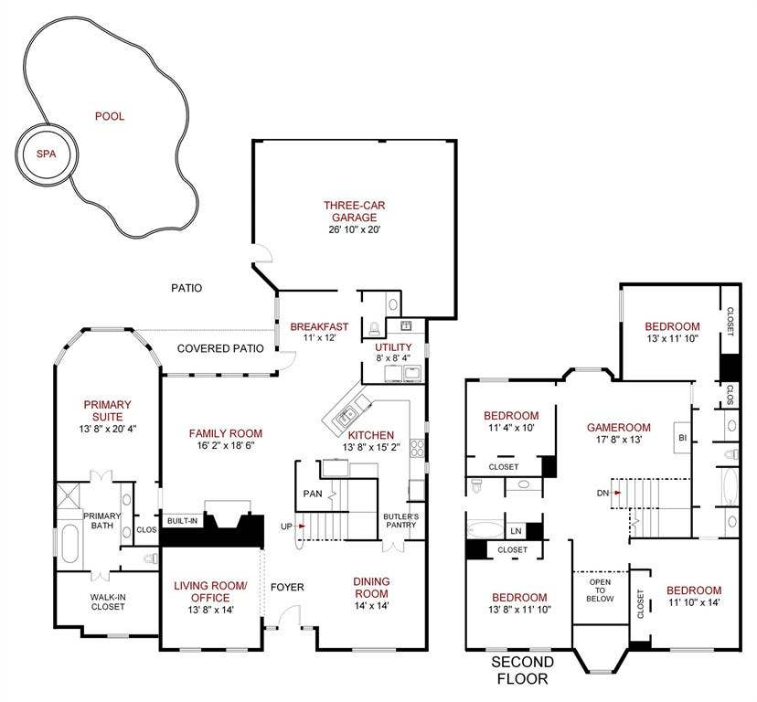 1227 Comanche Drive, Allen, TX 75013 Floor plan