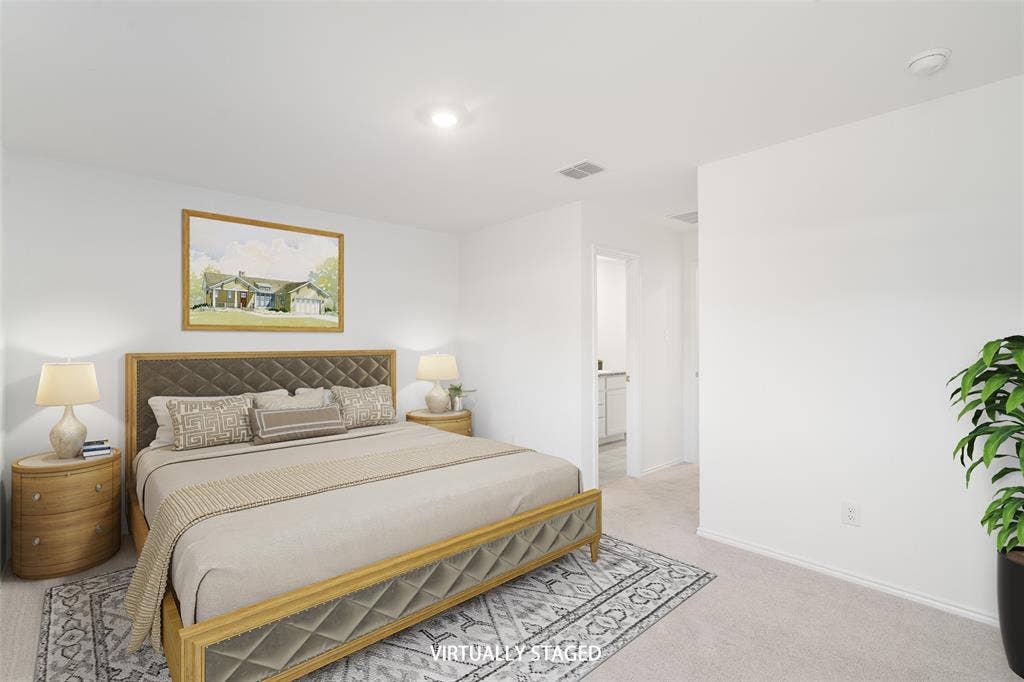 250 Herman Lane, Princeton, TX 75407 Recessed ceiling lighting, light-toned carpet, and a neutral wall palette