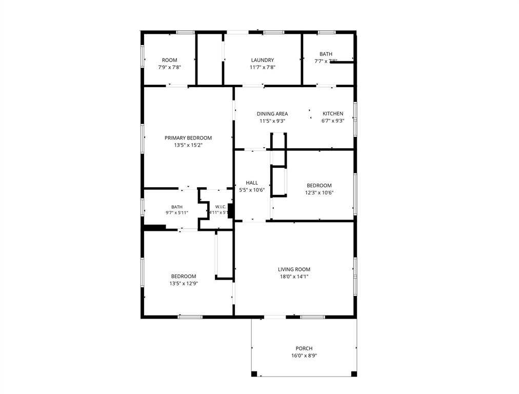 212 N Ruddell Street, Denton, TX 76205 Floor plan