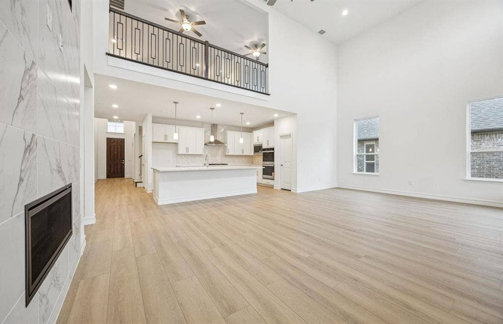 6704 Coffee Mill Court, McKinney, TX 75071 *Floorplan representation, not actual home - Spacious kitchen with eat-in bartop island
