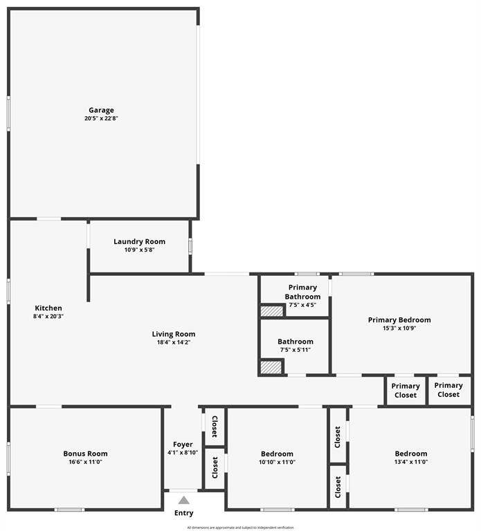 6606 Coleshire Drive, Dallas, TX 75232 Floor plan