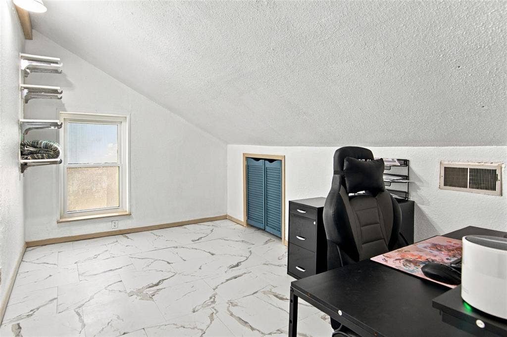 Upstairs secondary bedroom or bonus room