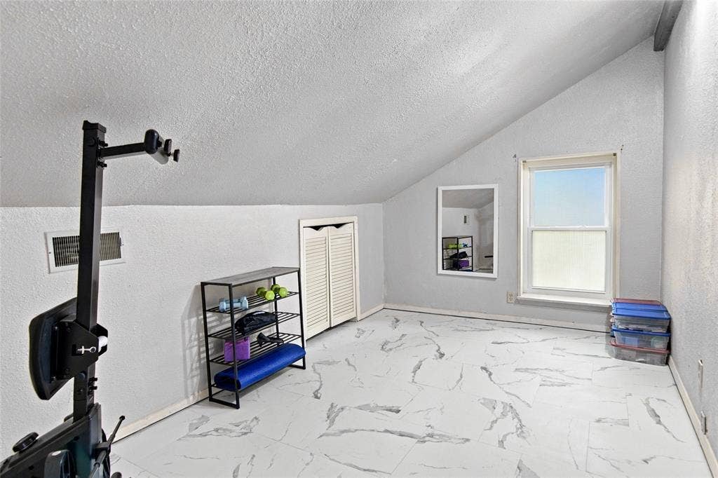 Upstairs secondary bedroom or bonus room