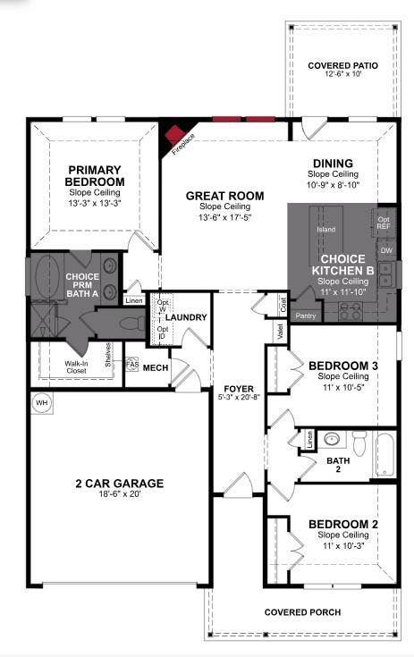 Beazer Homes Stark Farms Allegheny floorplan.