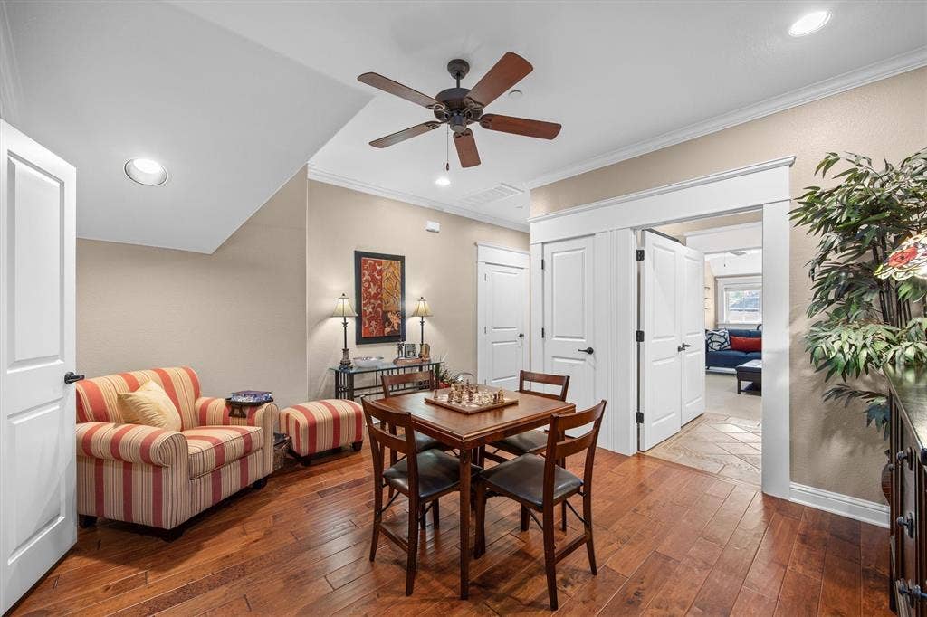 Family room located on upper level has endless possibilities.