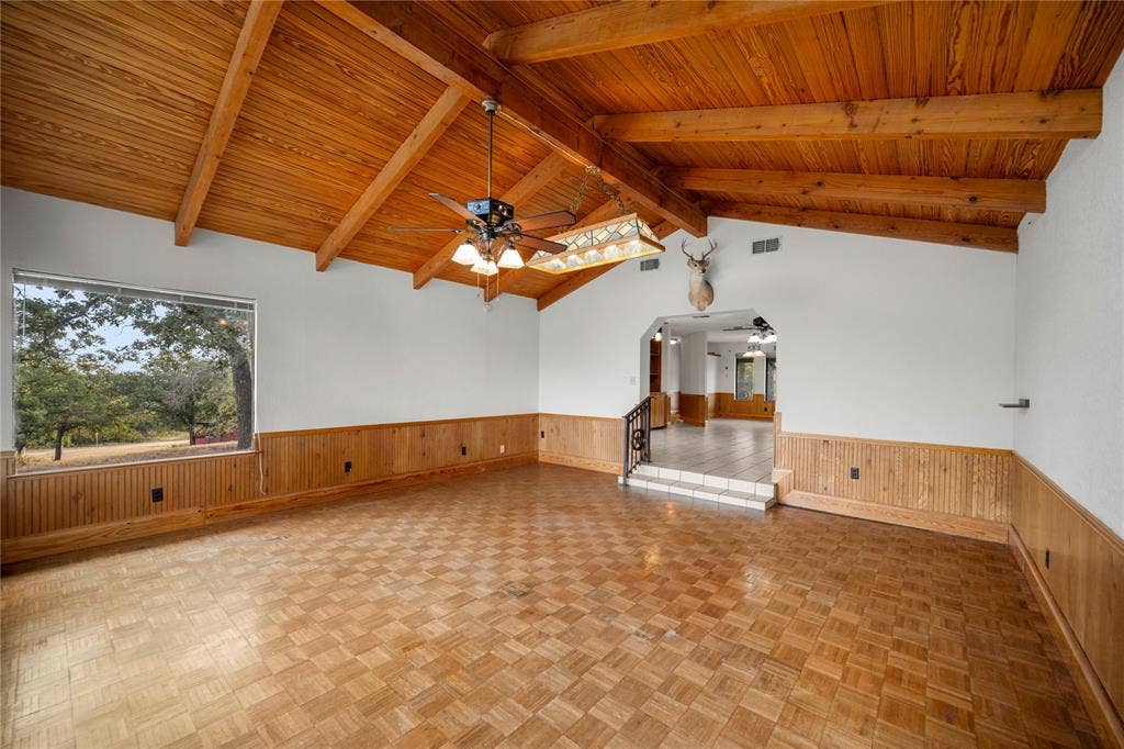 View from Entertainment Room looking into Living/Kitchen area