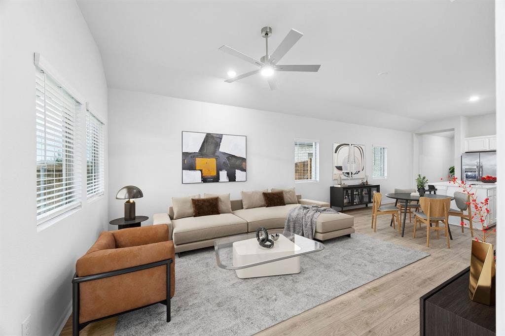 2708 Delevan Drive, Princeton, TX 75407 Living Room in the Cedar home plan – REPRESENTATIVE PHOTO